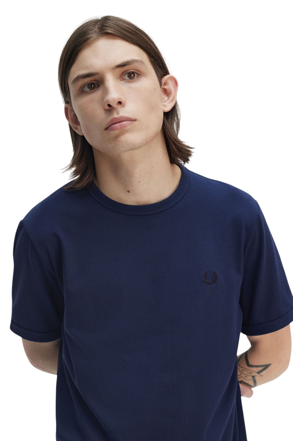 Fred Perry T-SHIRT Uomo Ringer M3519