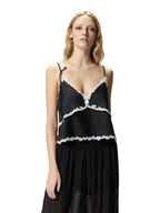 Pinko Top Donna CANAZEI TOP TWILL FLUIDO 106893A3AVZCB