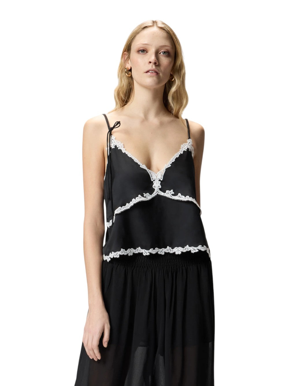 Pinko Top Donna CANAZEI TOP TWILL FLUIDO 106893A3AVZCB