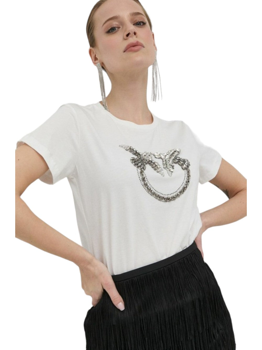 Pinko T-SHIRT Woman QUENTIN T-SHIRT JERSEY LOGO