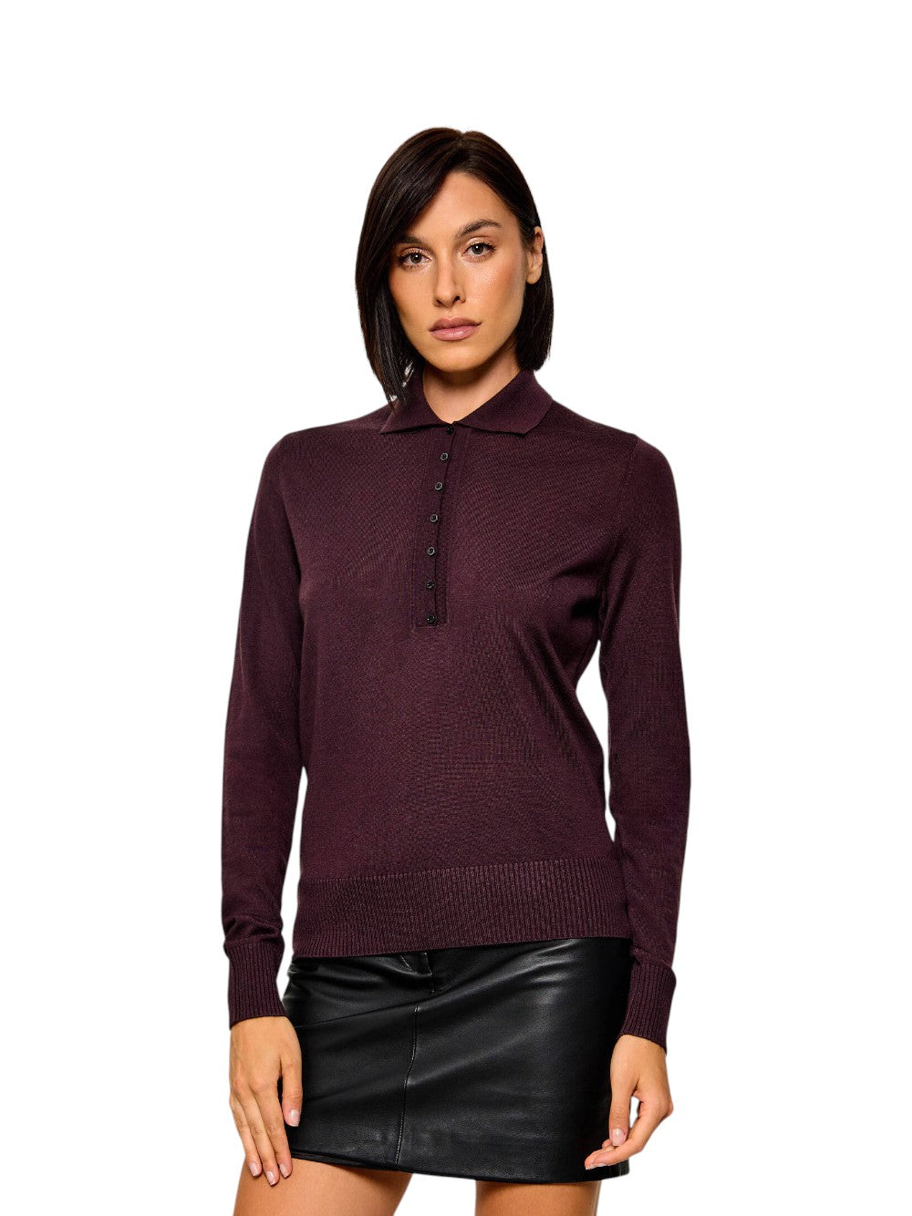Pinko Maglia Donna VADUZ POLO FINE PURE MERINO 107249A3FY W63