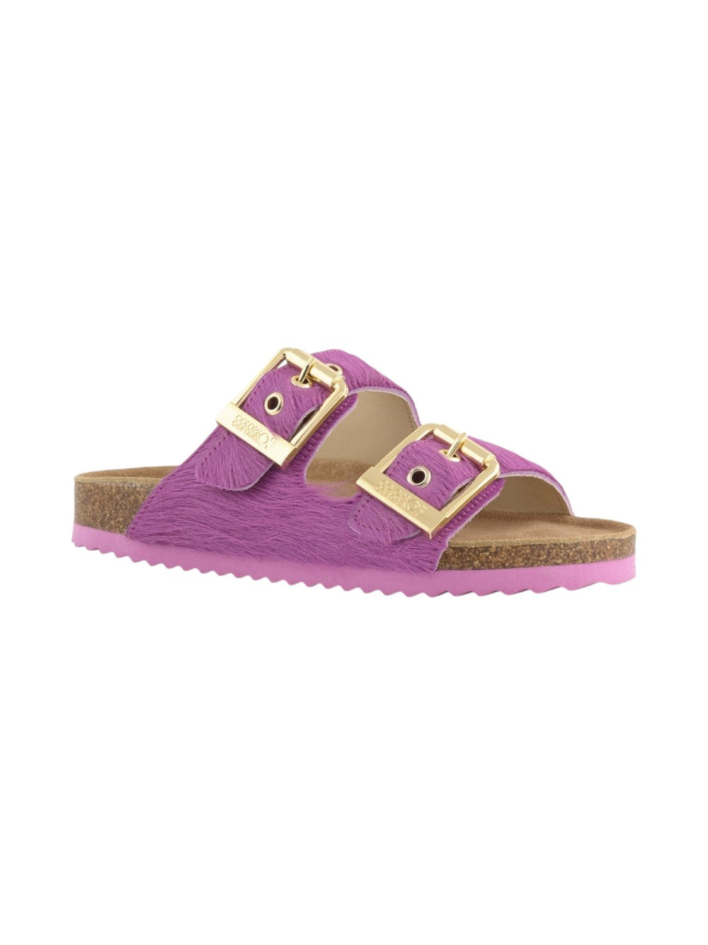 Colors of california Ciabatta Donna Pony Hair Two Buckle Sandal HC.BIO502 DER