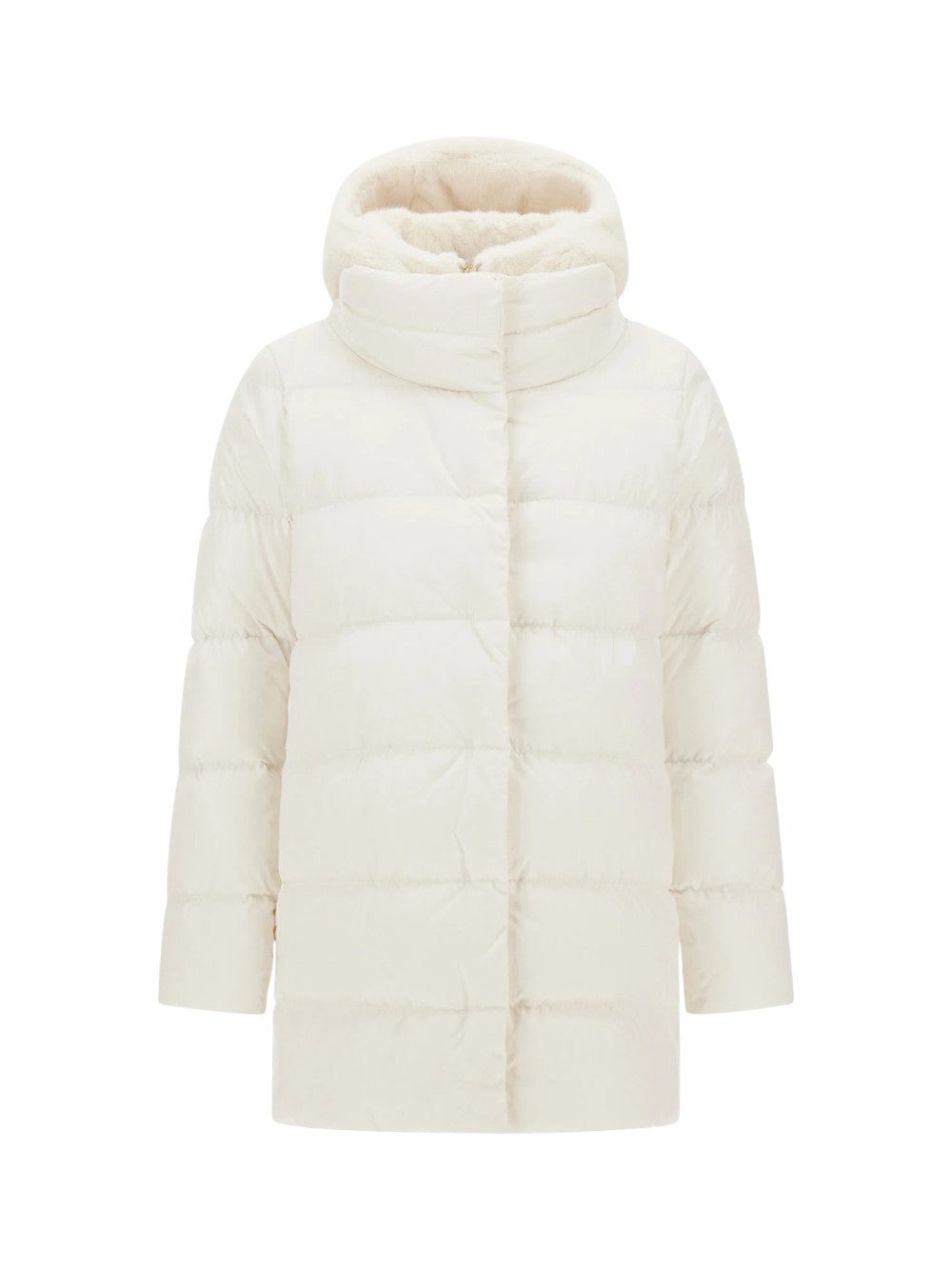 Herno GIUBBINO Donna A-SHAPE IN RASO CON PETTORINA IN FAUX FUR PI001934D12170Z