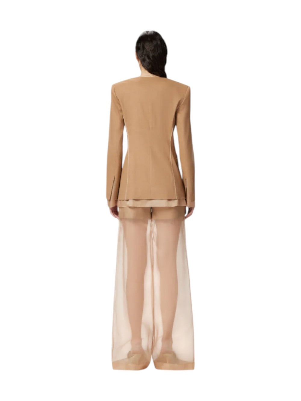 Pinko Giacca Donna Blazer elegante in lino e organza di seta Gallina Giacca