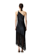 Pinko Abito Donna KIWI ABITO SATIN CON FRANGE 106352A33DZ99