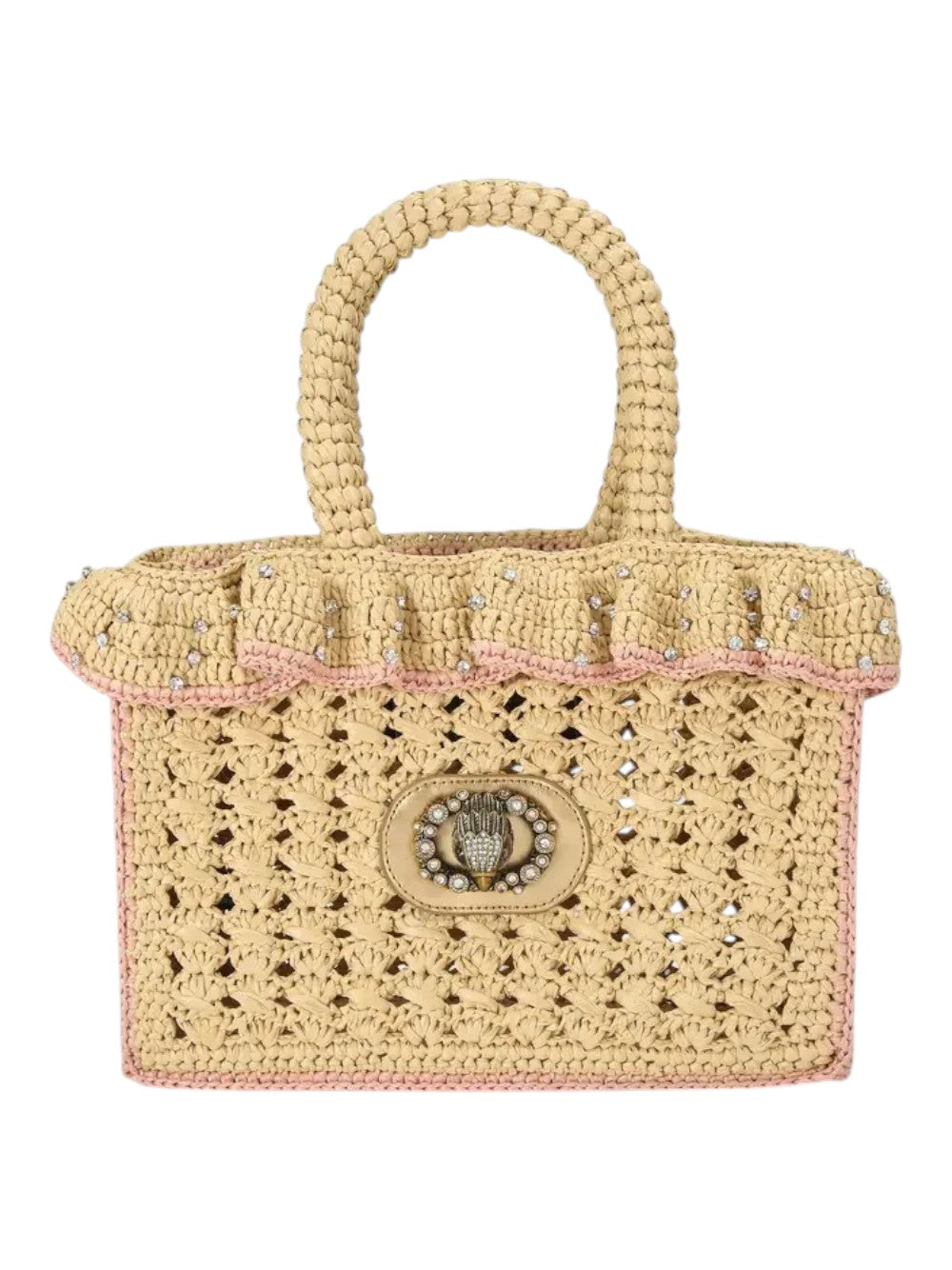 Kurt Geiger Borsa Donna Chelsea Ruffle Tote-Beige Oth-Others 5584749999 49
