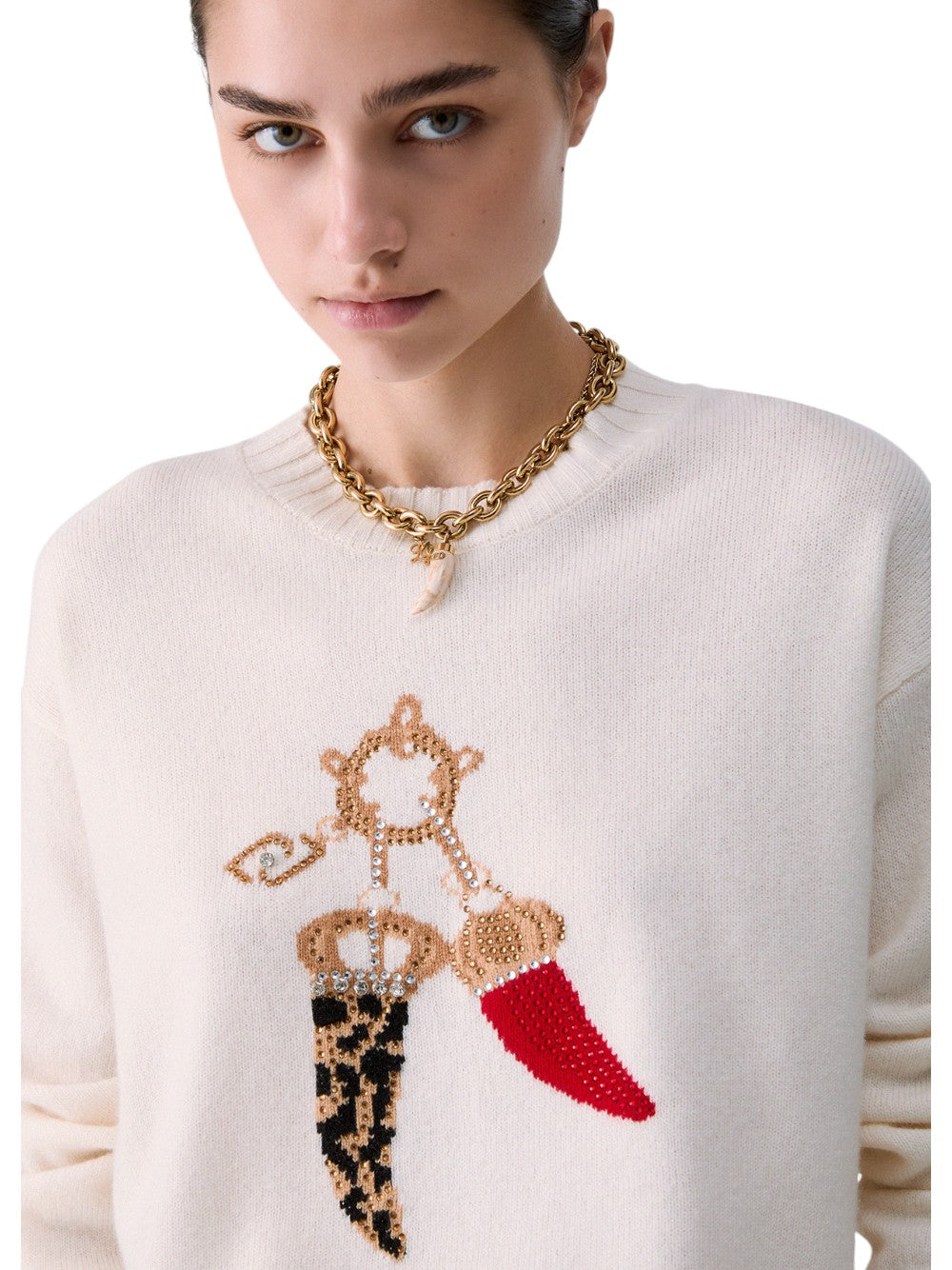 Liu Jo Maglia Donna ECS MAGLIA M/L LUCKY CHARMS WF6457MS009 L9458
