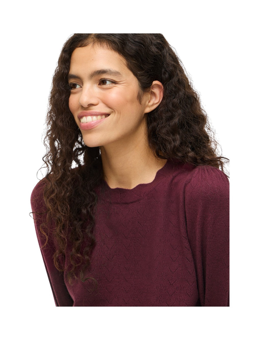 VILA Maglia Donna VIEMI O-NECK L/S KNIT TOP/TES 14109653