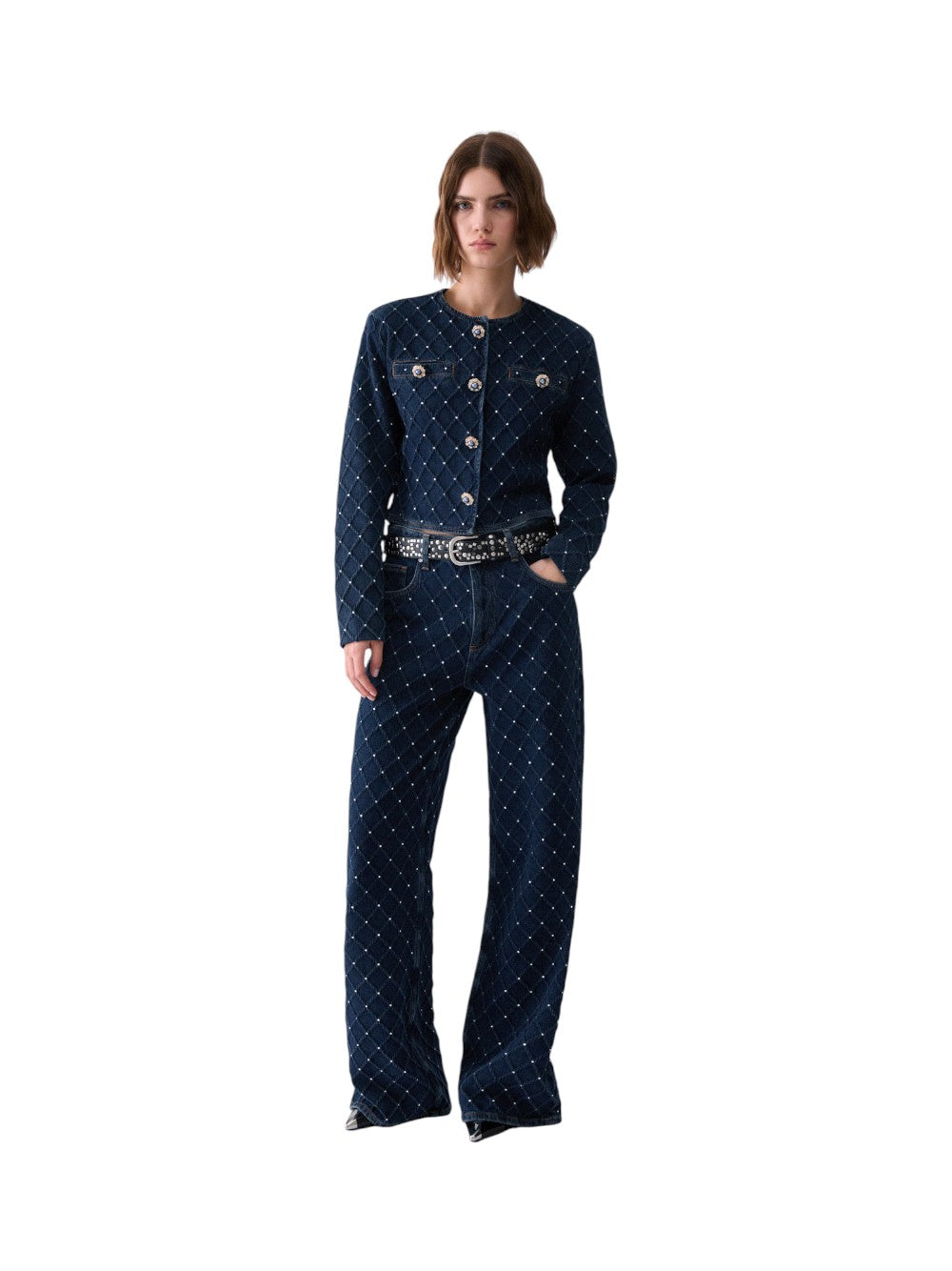 Liu Jo Jeans Donna PANT.STRAIGHT MATELASSE H.W. UF6173D0374 79107