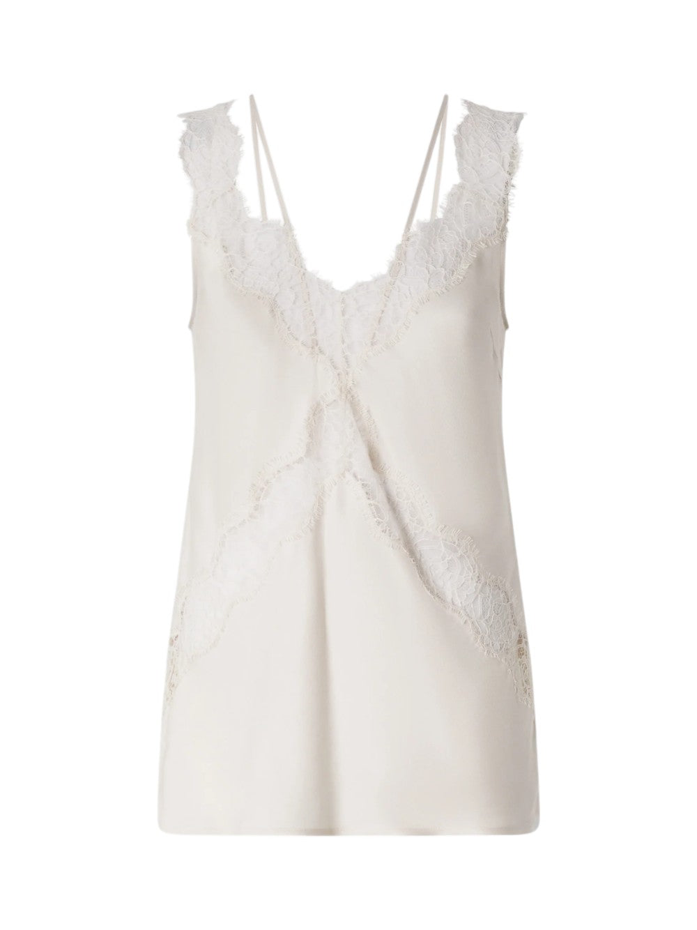 Pinko Top Donna LYDIA TOP TWILL CON PIZZO 106623A385P97