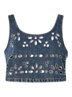 Pinko Top Donna THORA TOP SANGALLO LASERED DEN 106419A35CPJ1
