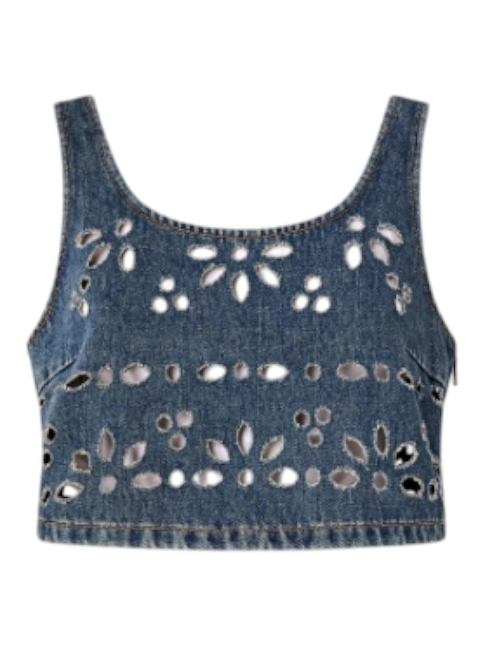 Pinko Top Donna THORA TOP SANGALLO LASERED DEN 106419A35CPJ1