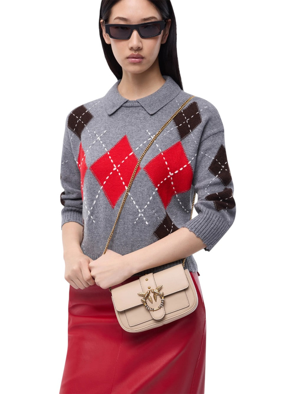 Pinko Borsa Donna LOVE POCKET NEW BUCKLE VITELLO 107072A0F1 C50Q