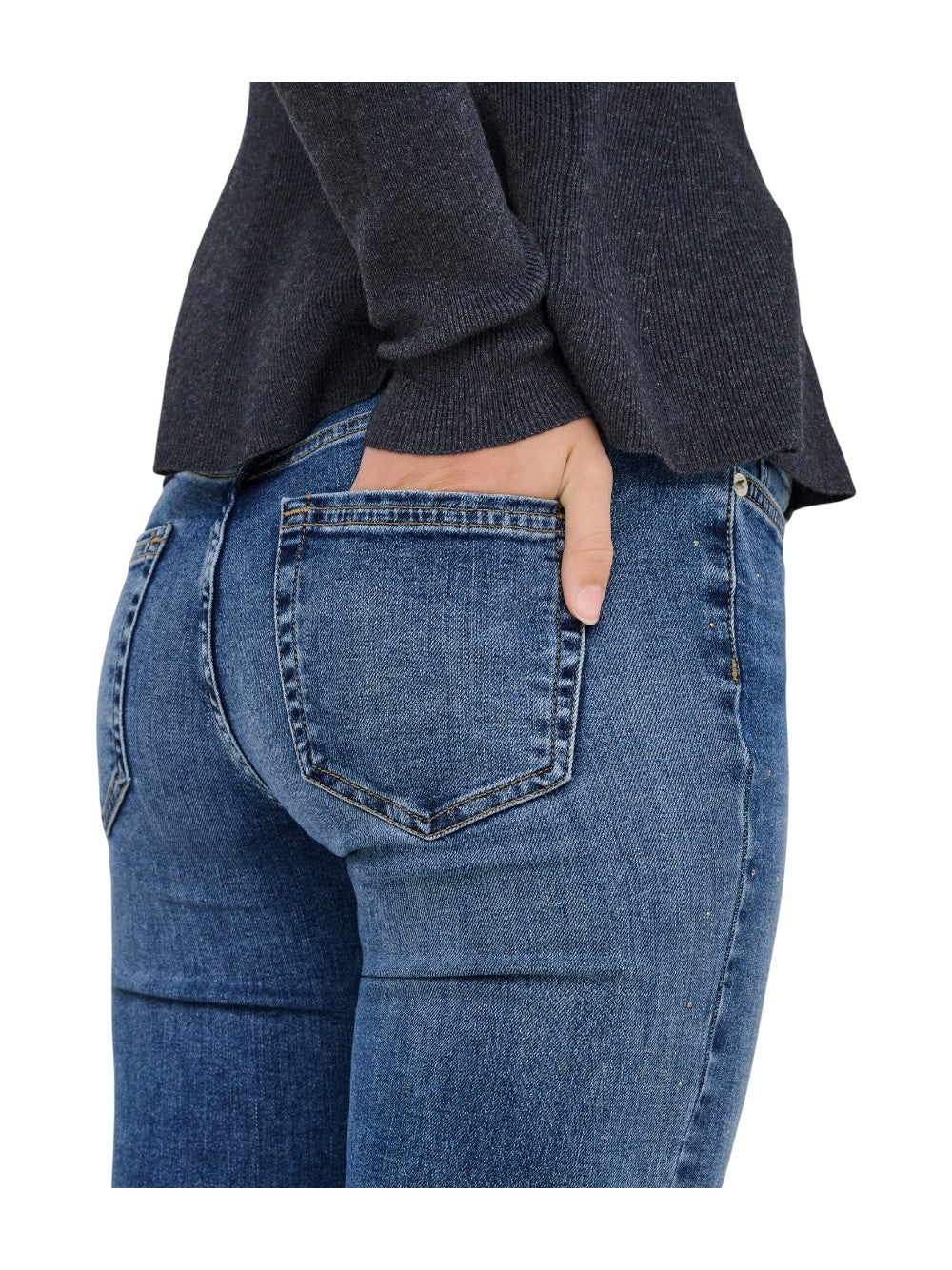 ONLY Jeans Donna ONLBLUSH MW FLA RHINESTON DNM TAI885NOOS 15352391