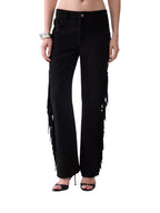 Liu Jo Jeans Donna PANT.STRAIGHT FRANGE R.W. UF6226D0393 88000