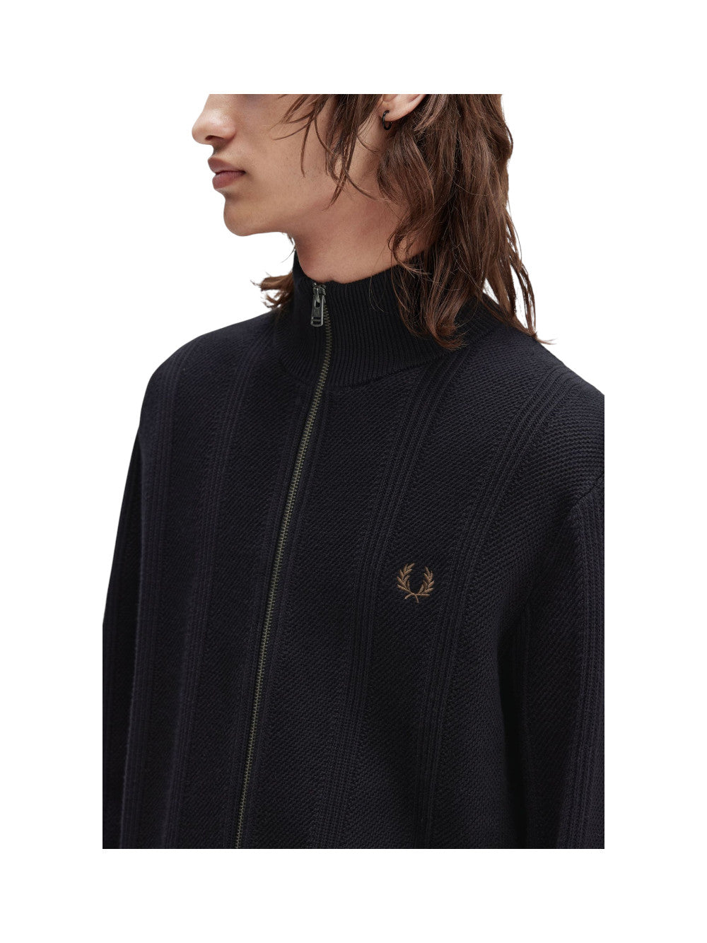 Fred Perry Cardigan Uomo FP TEXTURED ZIP THROUGH CARDIGAN K1304 102