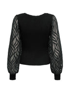 ONLY Maglia Donna ONLJULIE LS RIB MIX O-NECK CC KNT 15350562