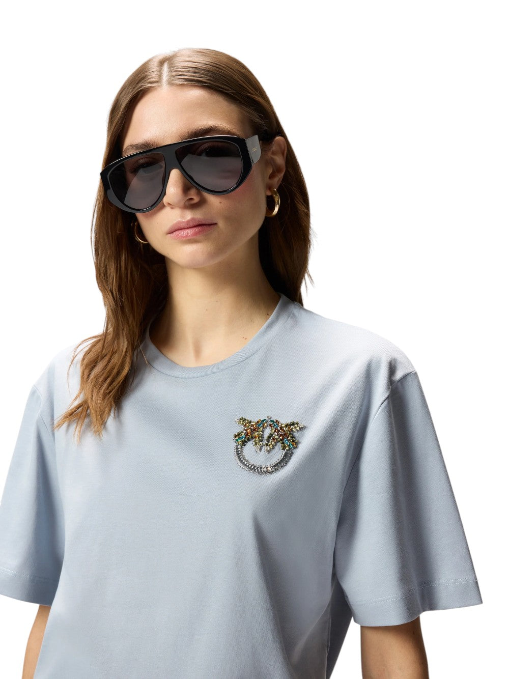 Pinko T-SHIRT Donna STREPITOSO T-SHIRT JERSEY RICA 105526A33FE87