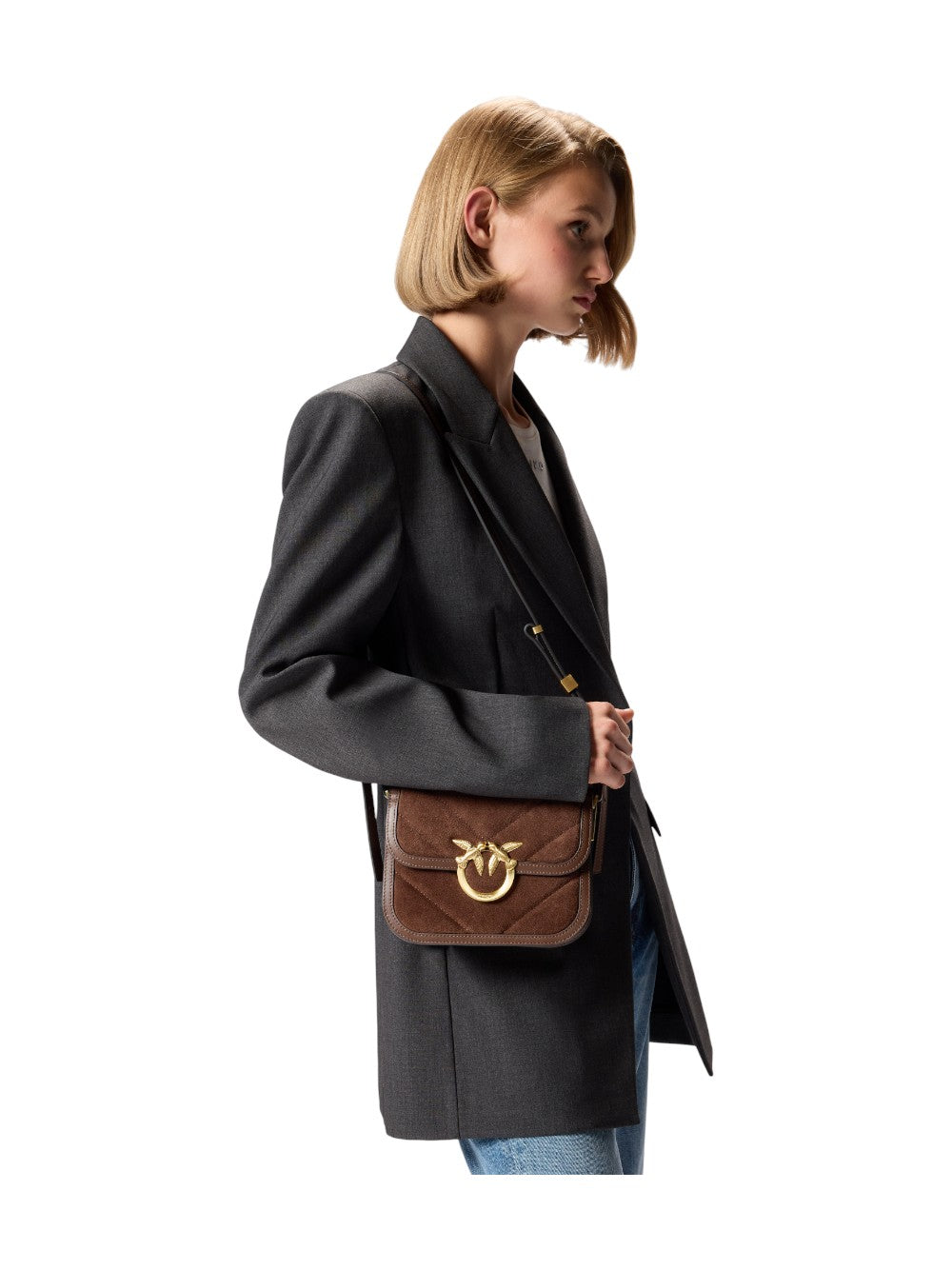 Pinko Borsa Donna LOVE BOX BAG FL MINI SUEDE 104297A2JH L74V