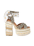 Kurt Geiger Sandali Donna Chelsea Scarf Platform 4352443609 43