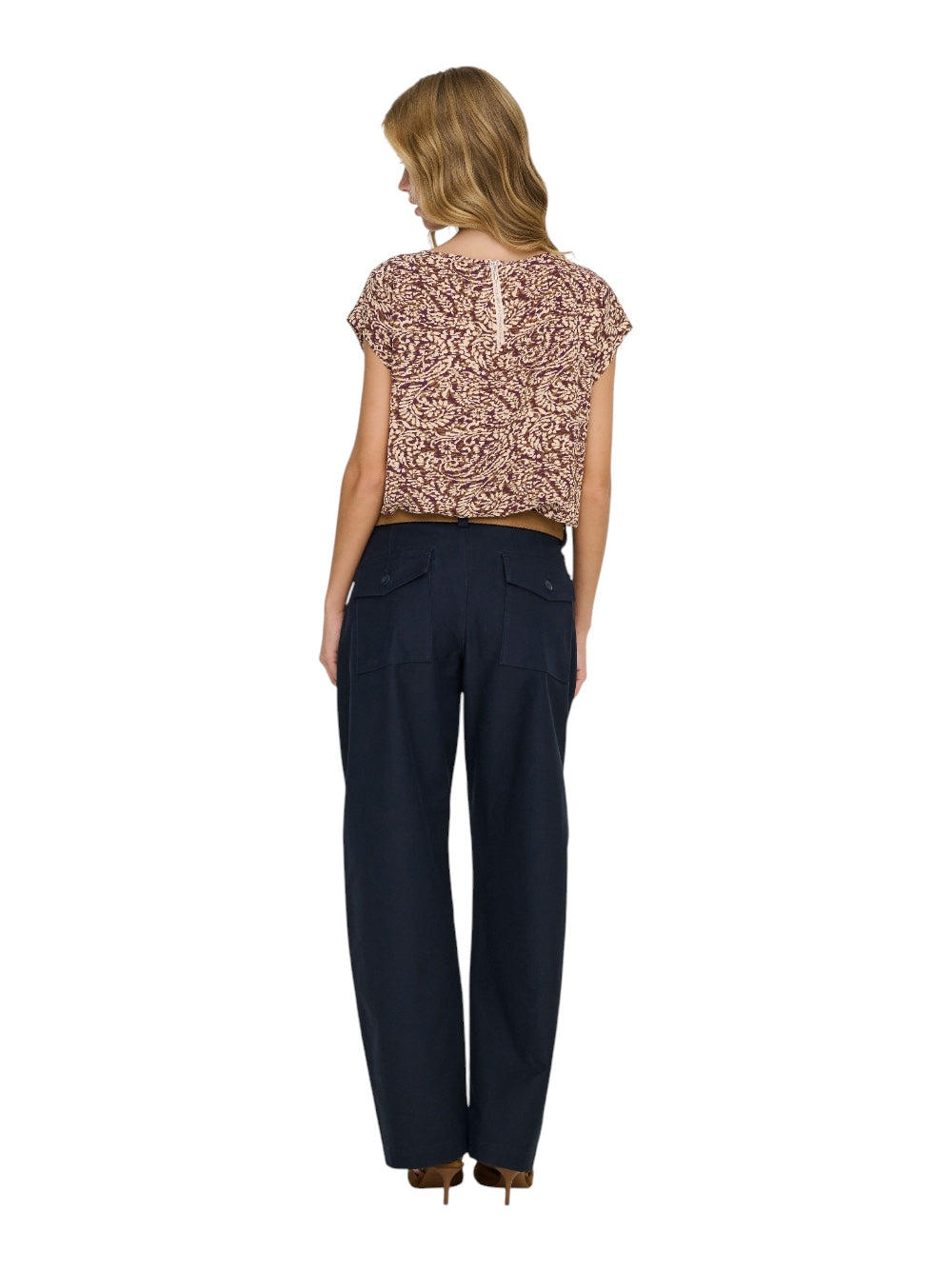 ONLY Trousers Donna ONLCLAIR MW BARREL PANT PNT NOOS 15371522 19-3924 TCX