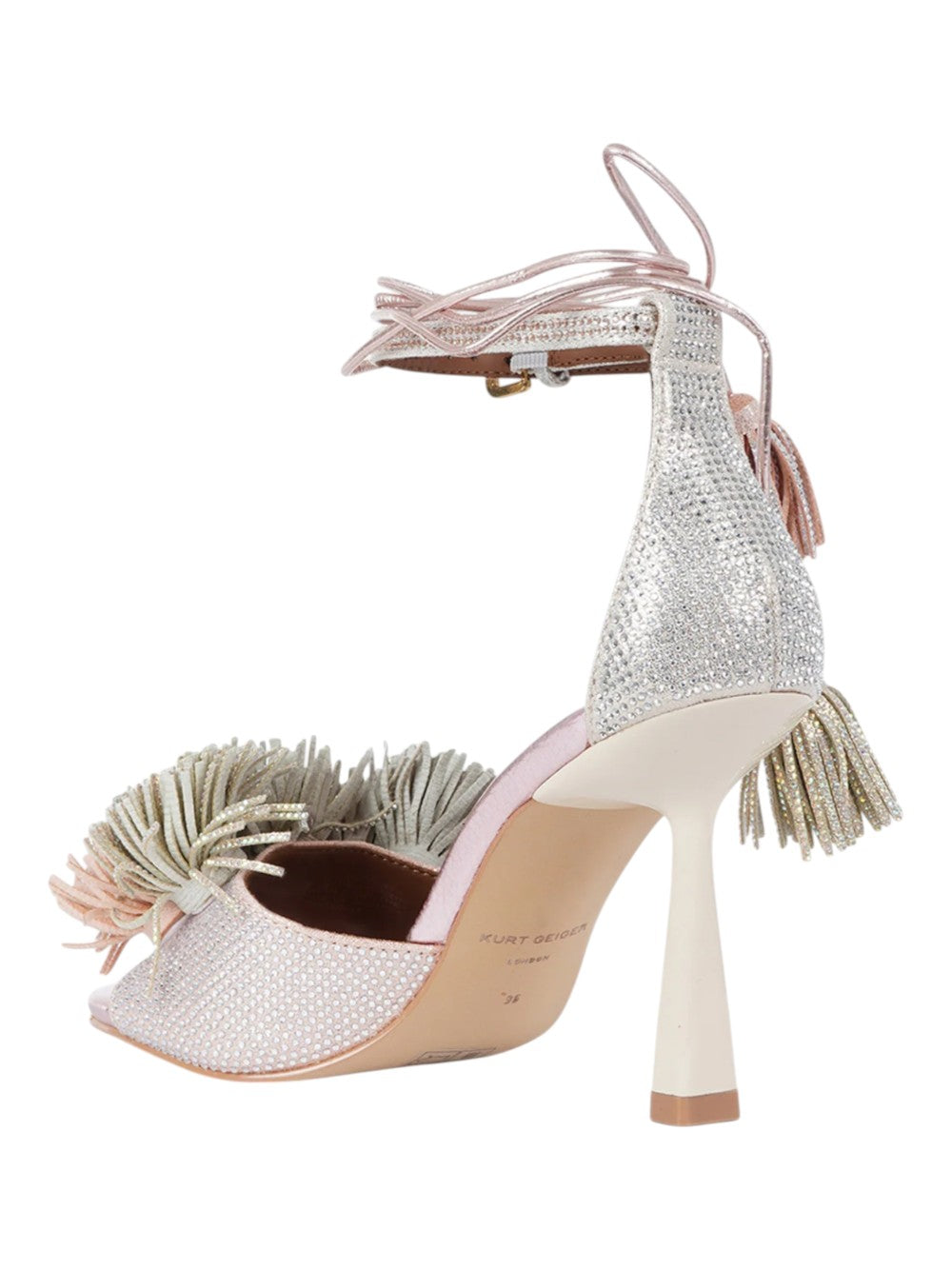 Kurt Geiger Sandali Donna Pom Pom Ankle Tie Sandal 4366165209 65