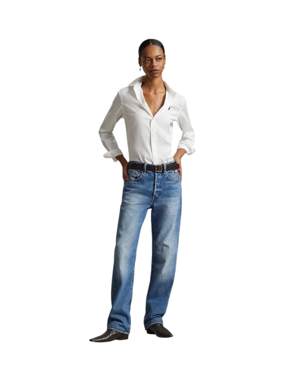 Polo Ralph Lauren Camicia Donna LS CRLTE ST-LONG SLEEVE-BUTTON FRONT SHIRT 211891376001