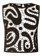 Pinko Top Donna ERUZIONE TOP CROCHET GEOMETRIC 106438A354M05