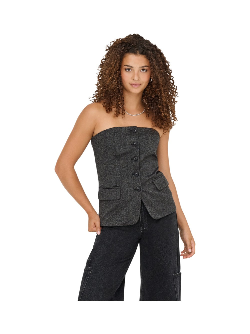 ONLY Gilet Donna ONLMARNIE S/L BUT TUBE WAISTCOAT TLR 15357612