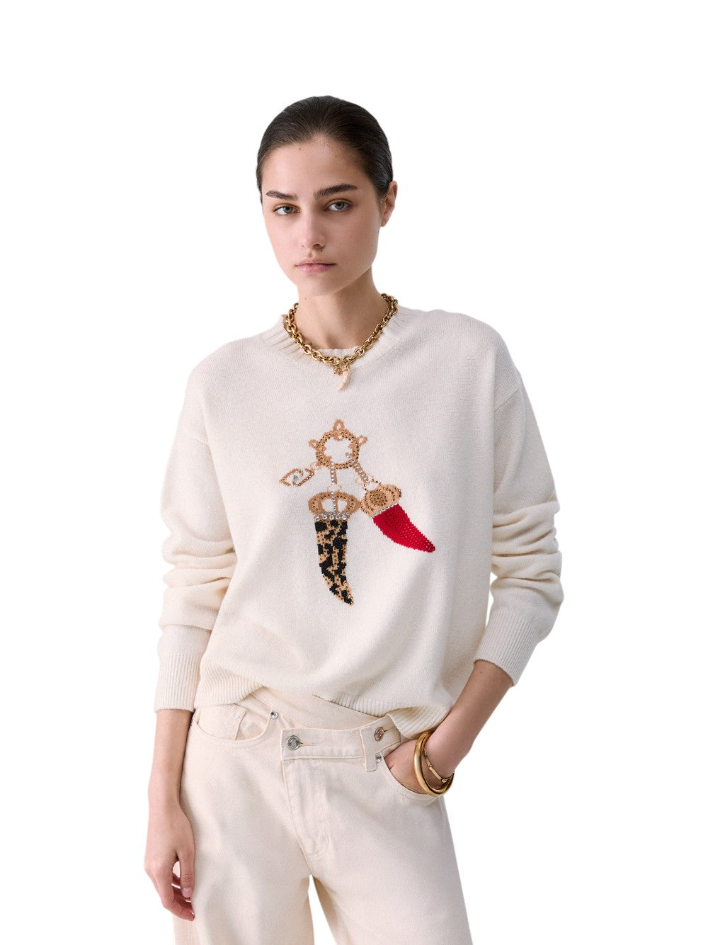 Liu Jo Maglia Donna ECS MAGLIA M/L LUCKY CHARMS WF6457MS009 L9458