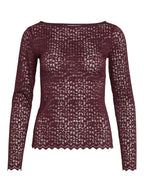 VILA Maglia Donna VIROMINA BOATNECK L/S TOP/TES 14108569