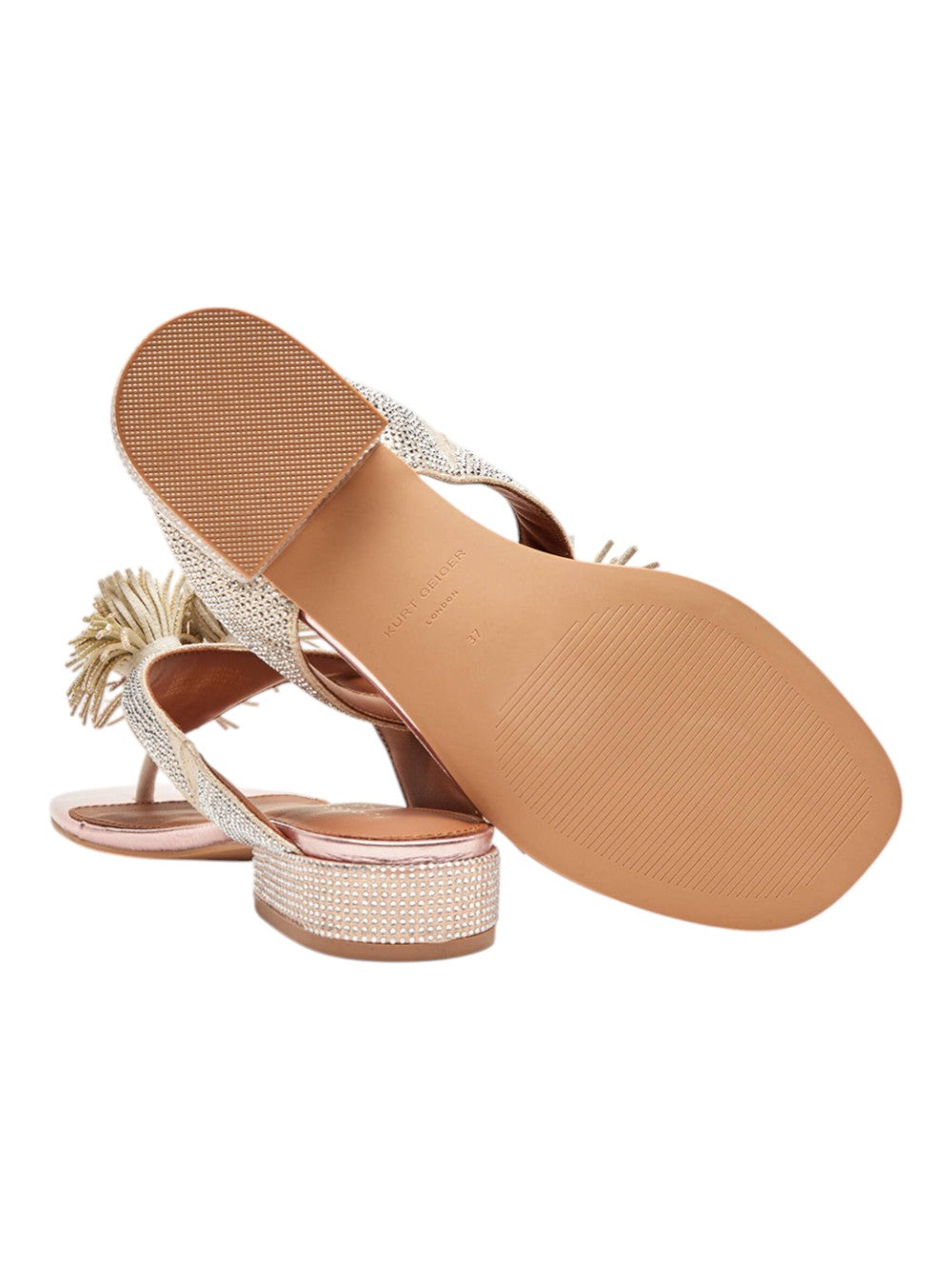 Kurt Geiger Ciabatte Donna Pom Pom T-Bar Flat Sdl 4365565689 65