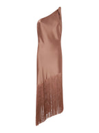 Pinko Abito Donna KIWI ABITO SATIN CON FRANGE 106352A33DL50