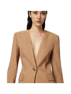 Pinko Giacca Donna Blazer elegante in lino e organza di seta Gallina Giacca