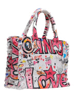 Pinko Borsa Donna Beach Shopper Canvas Stampa Gr 106673A3B6ZW0Q
