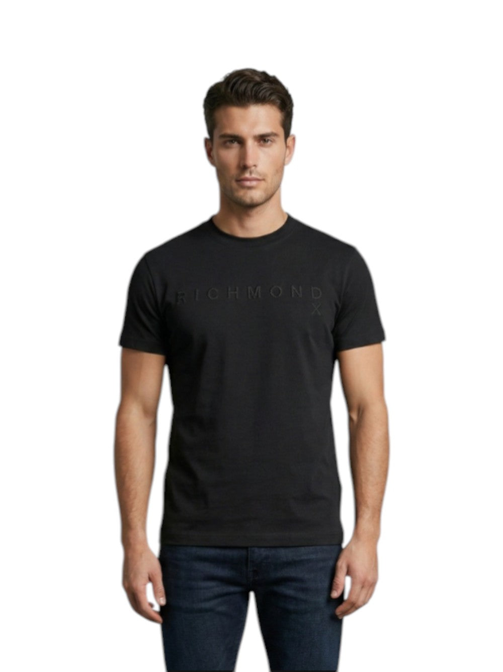 John Richmond T-SHIRT Uomo SILKOM UMP26018TS BLACK