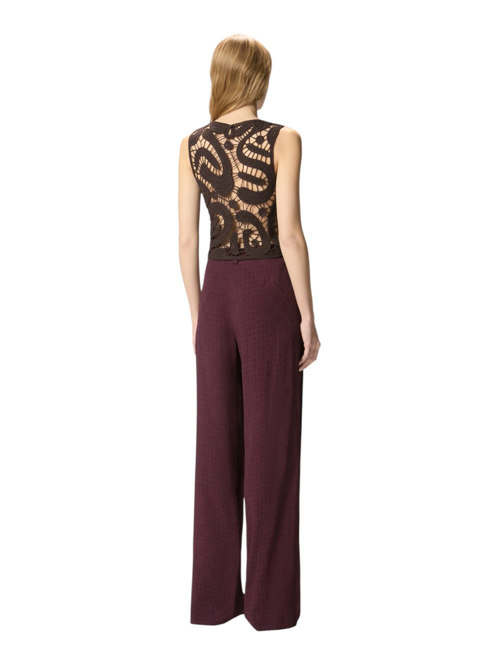 Pinko Top Donna ERUZIONE TOP CROCHET GEOMETRIC 106438A354M05