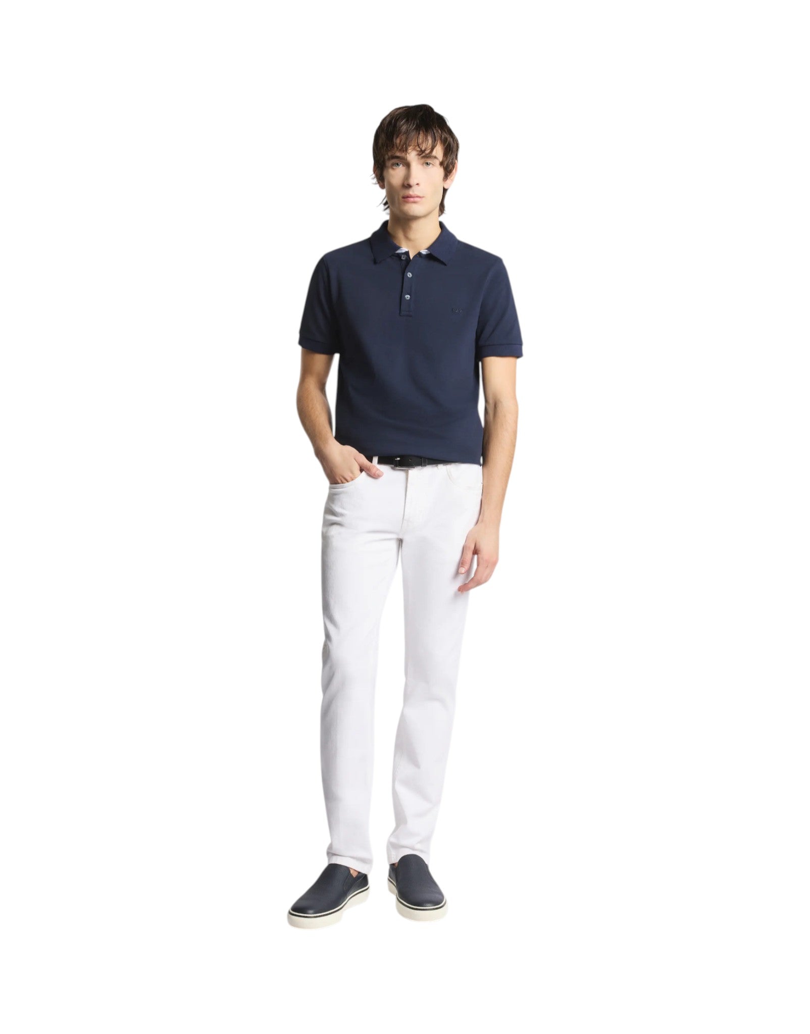 Fay Polo Uomo DB COLLAR PIQUET STR. BICOLOR NPMB252135STDWU806