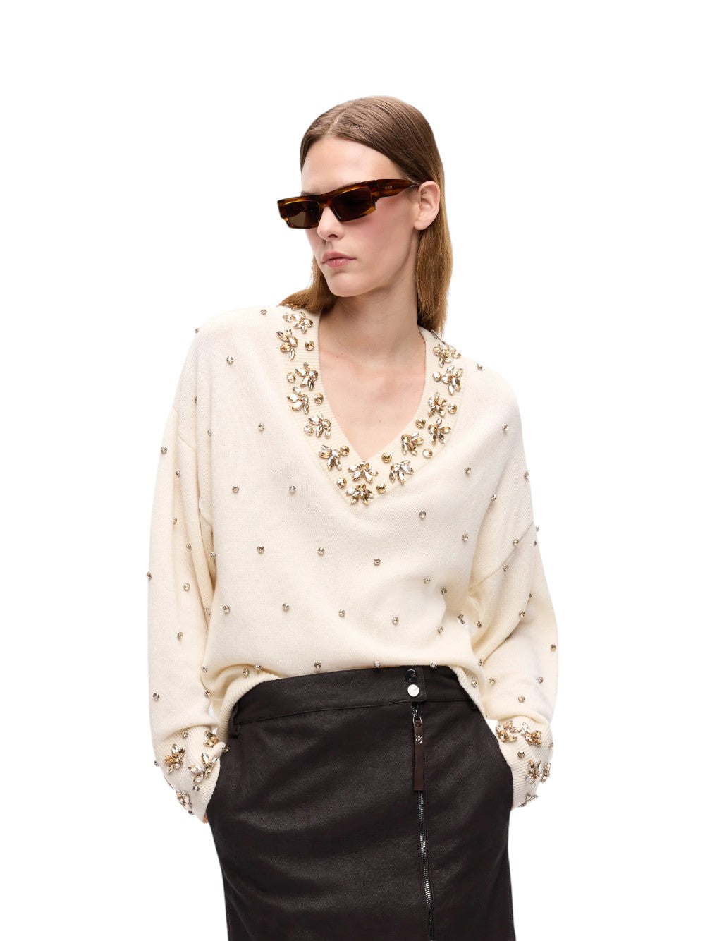 Pinko Maglia Donna PIGOLIO PULL 90 WO 10 WS WITH 107878A3P5 Z06