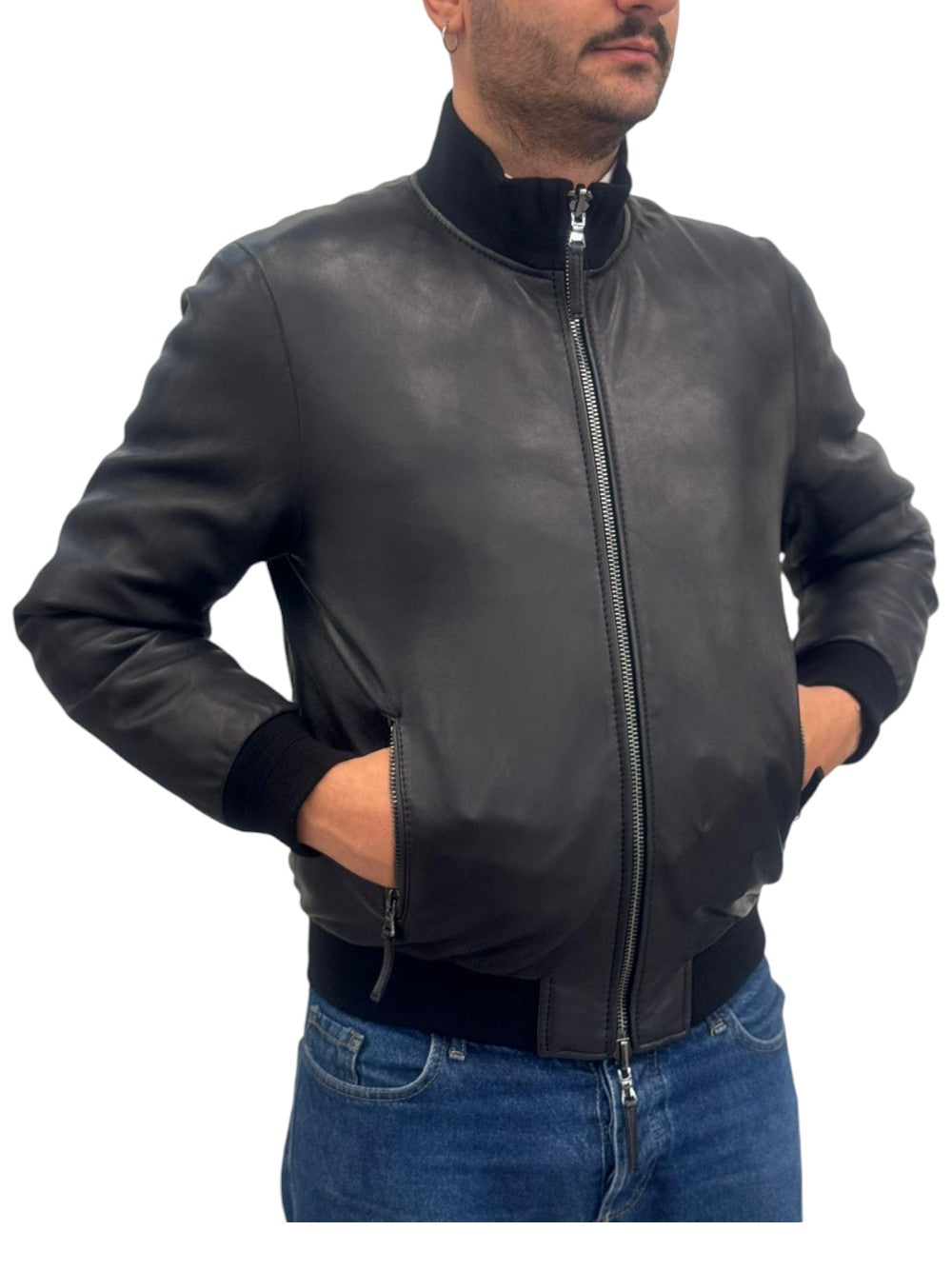 LEATHER AUThORITY GIUBBINO Uomo DESR PLON