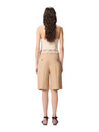Pinko Pantalone Donna BRYANA BERMUDA LINO STRETCH 106594A34ID41