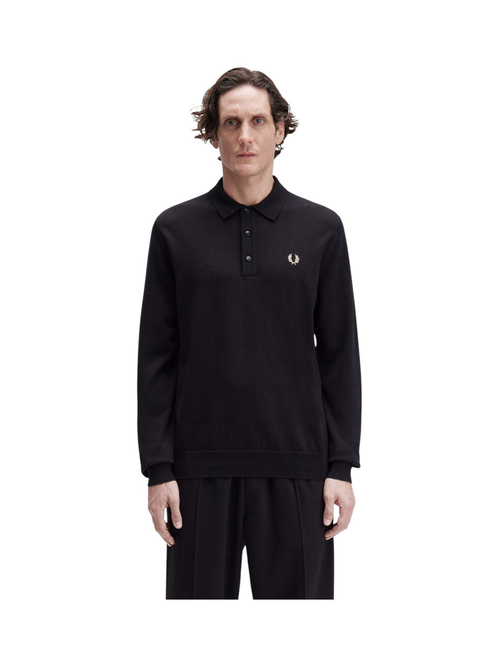 Fred Perry Polo Uomo FP CLASSIC KNITTED SHIRT LS K4535 220