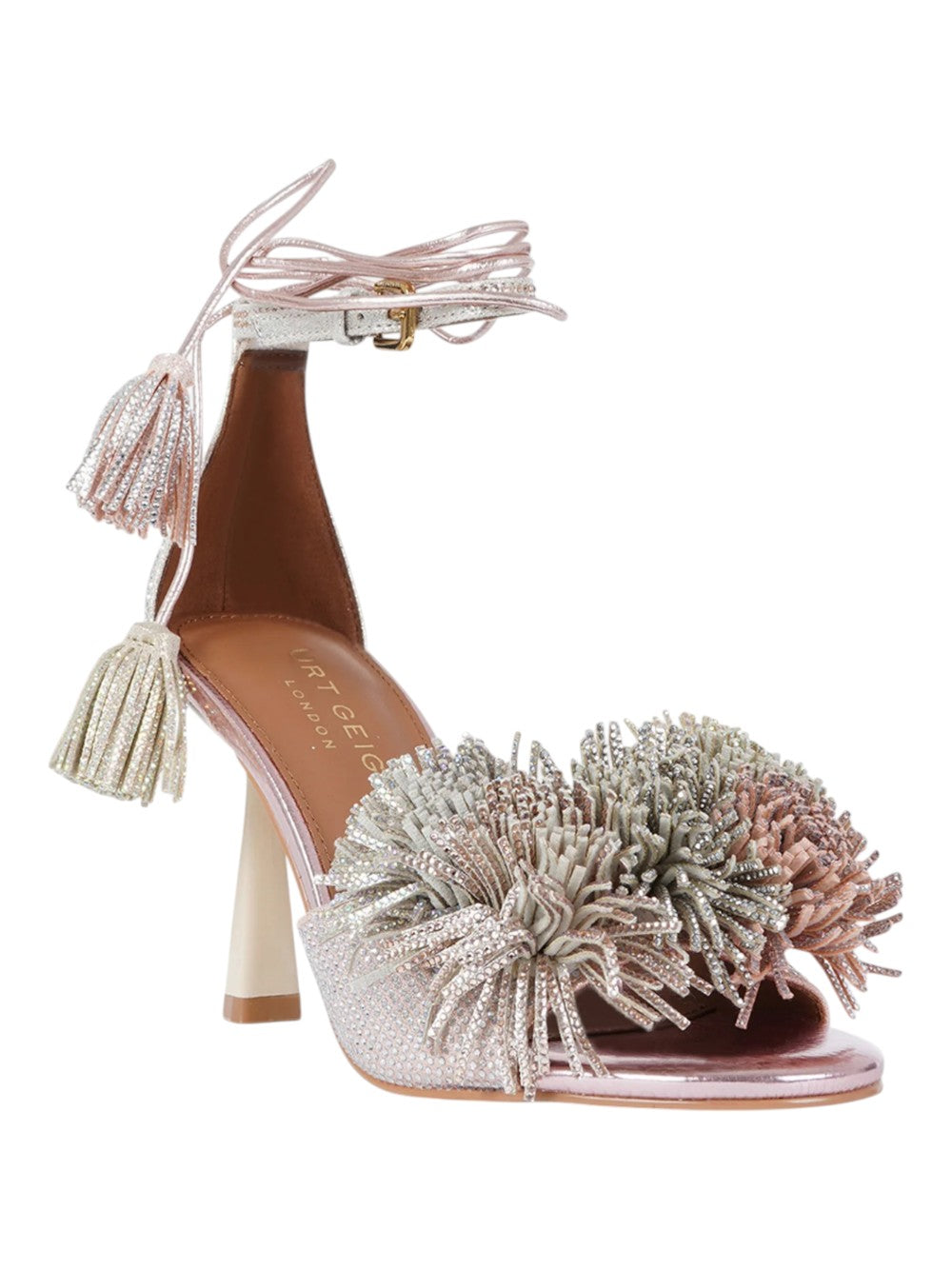 Kurt Geiger Sandali Donna Pom Pom Ankle Tie Sandal 4366165209 65