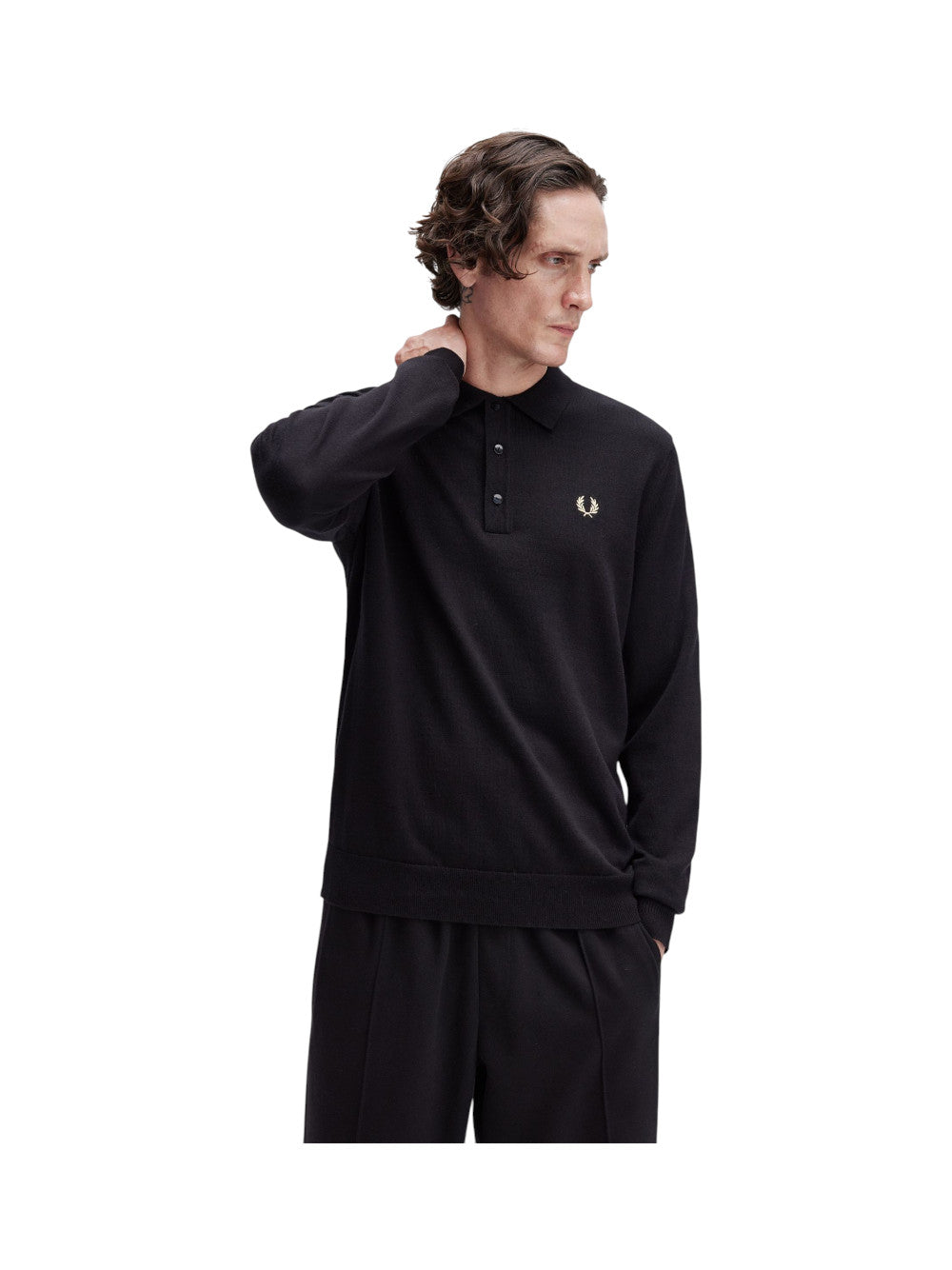 Fred Perry Polo Uomo FP CLASSIC KNITTED SHIRT LS K4535 220