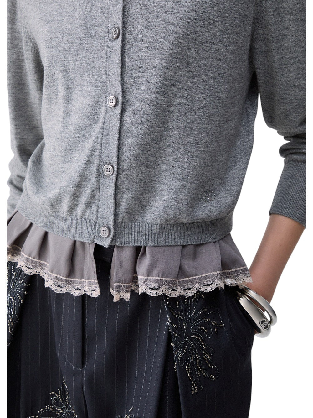 Liu Jo Cardigan Donna MAGLIA APERTA M/L CON TESSUTO WF6034MA16R 02050