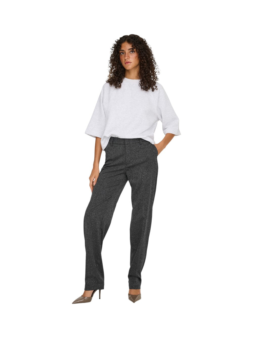 ONLY Pantalone Donna ONLMARNIE MW SLIM STR PANT TLR 15357615
