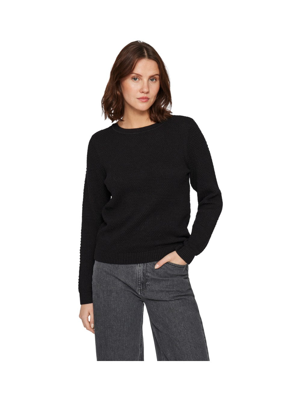 VILA Maglia Donna VIDALO O-NECK L/S KNIT TOP- NOOS 14082767