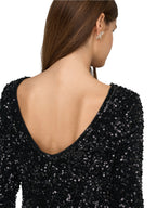 ONLY Abito Donna ONLCONFIDENCE L/S DEEP SEQUINS DRESSJRS. 15360167