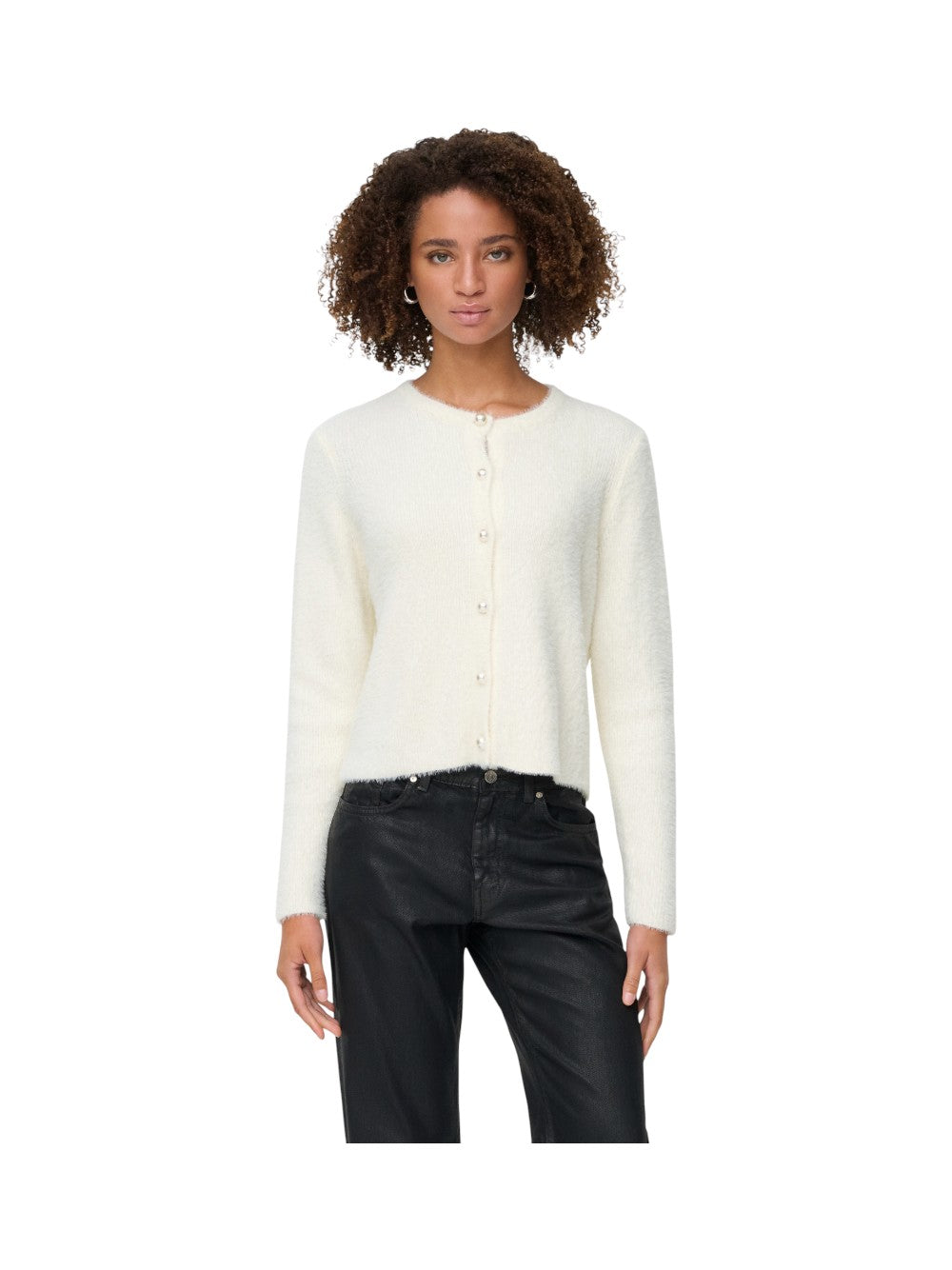 ONLY Cardigan Donna ONLPETRA LS PEARL O-NECK CARDI CC KNT 15350655