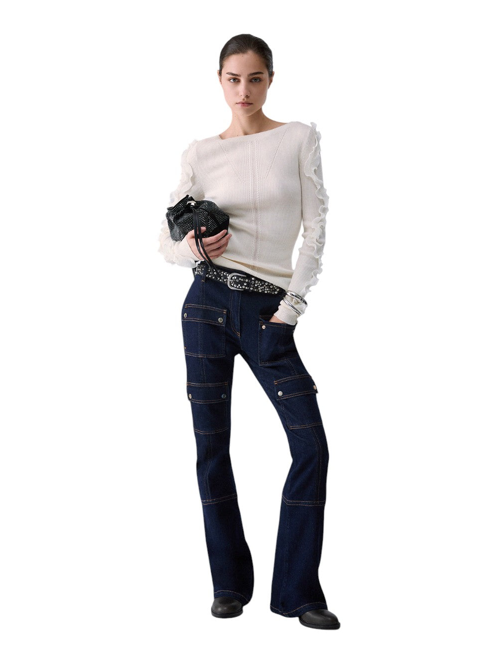 Liu Jo Maglia Donna MAGLIA CHIUSA M/L ROUCHES TESS CF6042MA82O 10701
